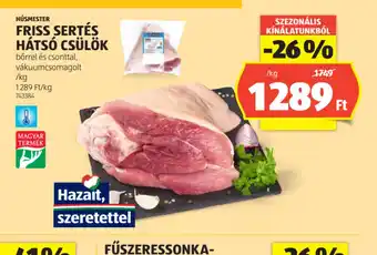 ALDI Friss Sertés Háts Csülök ajánlat