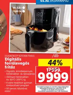 Lidl Silvercrest kitchen tools digitális forrólevegős fritőz ajánlat