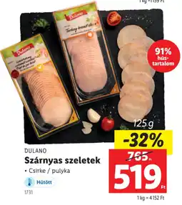 Lidl Dulano szárnyas szeletek ajánlat