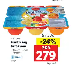 Lidl Milbona fruit king túrókrém ajánlat