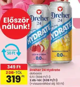 Spar Dreher 24 hydrate ajánlat