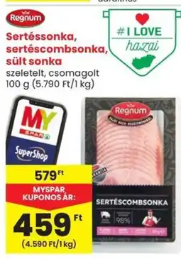 Spar Regnum sertéssonka, sertéscombsonka, sült sonka ajánlat