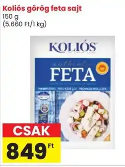 Spar Koliós görög feta sajt ajánlat