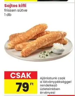 Spar Sajtos kifli ajánlat