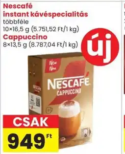 Spar Nescafe instant kávéspecialitás, cappuccino ajánlat