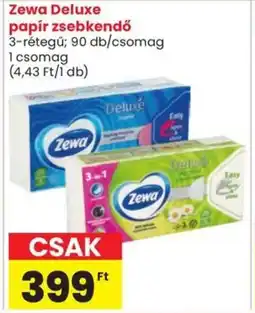 Spar Zewa deluxe papír zsebkendő ajánlat