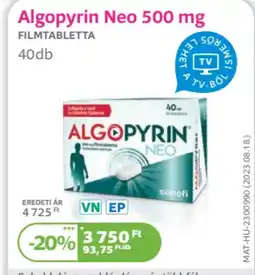 Kulcs Patika Algopyrin Neo 500 mg ajánlat