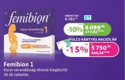 Kulcs Patika Femibion 1 ajánlat