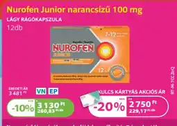 Kulcs Patika Nurofen junior narancsízű 100 mg ajánlat