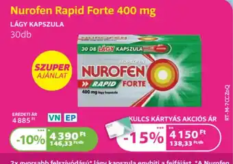 Kulcs Patika Nurofen rapid forte 400 mg ajánlat