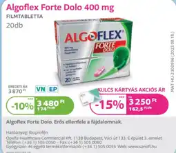 Kulcs Patika Algoflex forte dolo 400 mg ajánlat