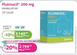 Kulcs Patika Fluimucil 200 mg ajánlat