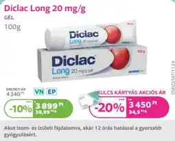 Kulcs Patika Diclac Long 20 mg/g ajánlat