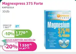 Kulcs Patika Magnexpress 375 Forte ajánlat