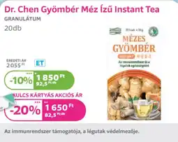 Kulcs Patika Dr. chen gyömbér méz ízű instant tea ajánlat