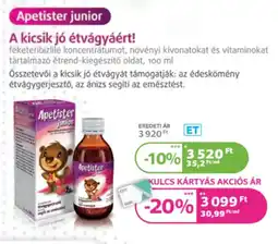 Kulcs Patika Apetister junior ajánlat