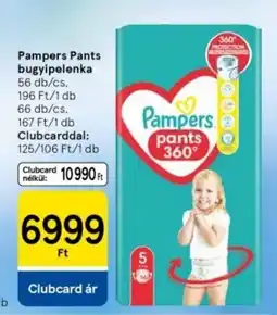 Tesco Pampers pants bugyipelenka ajánlat