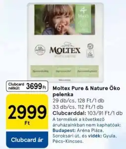 Tesco Moltex pure & nature öko pelenka ajánlat