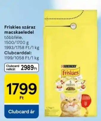 Tesco Friskies száraz macskaeledel ajánlat