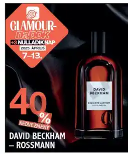 Rossmann DAVID BECKHAM - ROSSMANN ajánlat