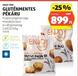 ALDI Enjoy Free Gluténmentes Pékáru ajánlat