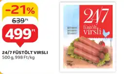 Auchan 24/7 füstölt virsli ajánlat