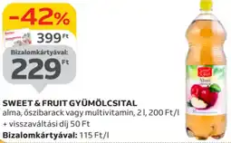 Auchan Sweet & Fruit gyümölcsital ajánlat