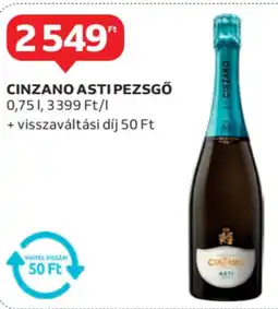 Auchan Cinzano Asti pezsgő ajánlat