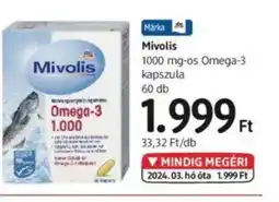 DM Mivolis 1000 mg-os Omega-3 kapszula ajánlat