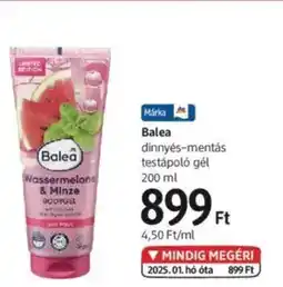 DM Balea dinnyés-mentás testápoló gél ajánlat