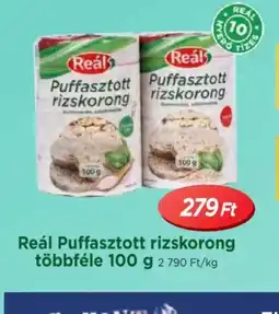 Real Reál Puffasztott rizskorong ajánlat