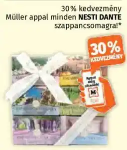 Müller minden NESTI DANTE szappancsomagra! ajánlat