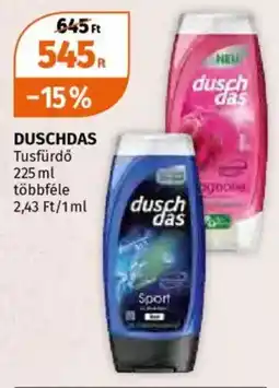 Müller Duschdas tusfürdő ajánlat