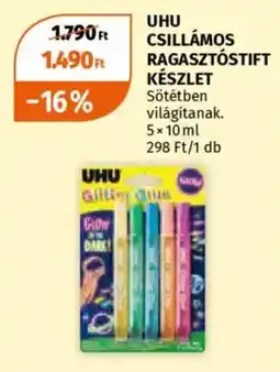 Müller Uhu csillámos ragasztóstift készlet ajánlat