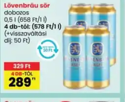 Interspar Löwenbräu sör ajánlat