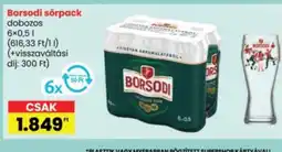 Interspar Borsodi sörpack ajánlat