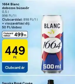 Tesco 1664 Blanc dobozos búzasör ajánlat