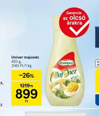 Tesco Univer majonéz ajánlat