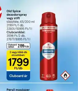Tesco Old Spice dezodorspray vagy stift ajánlat