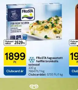 Tesco Frosta fagyasztott halfilé brokkolis szsszal ajánlat
