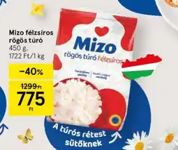 Tesco Mizo félzsíros rögös túr ajánlat