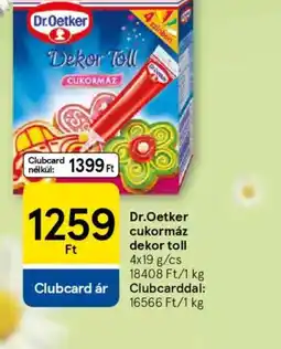 Tesco Dr. Oetker cukormáz dekor toll ajánlat