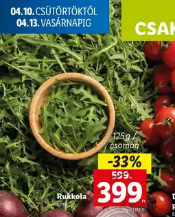 Lidl Rukkola ajánlat