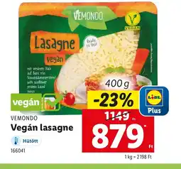 Lidl Vemondo Vegán Lasagne ajánlat