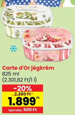 Spar Carte d'Or jégkrém ajánlat