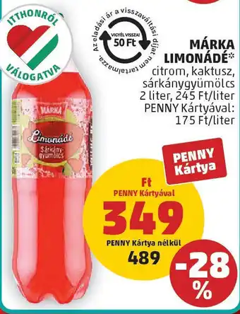 PENNY Márka limonádé ajánlat