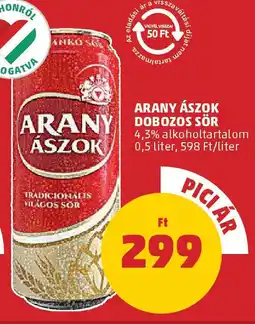 PENNY Arany ászok dobozos sör ajánlat