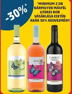 PENNY Minimum 2 db Bármilyen másfél literes bor vásárlása esetén ajánlat