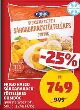 PENNY Frigo hasso sárgabarack- töltelékes gombóc ajánlat
