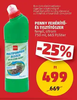 PENNY Penny fehérítő- és tisztítószer ajánlat